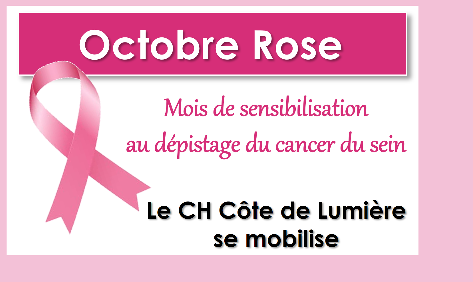 Lundi 28 octobre, le CHCL se mobilise